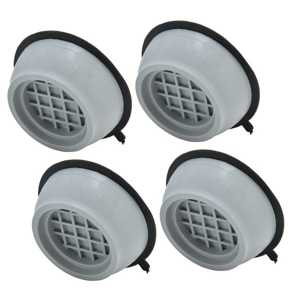 4pcs Lavadore Pie Pad, Almohadilla de Soporte para Lavadora, Un Prueba de Golpes Cancelación de Ruido Evita Resbalones Almohadilla para Lavadora Para Nevera Secadora