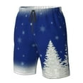 thumbnail image 6 of Uemuo Christmas Fir Tree Pattern Men's Swim Trunks Hawaiian Beach Bathing Suit Swimsuits Beach Quick-Dry Shorts with Pockets-Small, 6 of 9