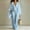 Sky Blue, variant on Ussuma Solid Color 3 Piece Sets for Women V-Neck Sleeveless Tank and Cardigan with Elastic Waist Loose Plus Size Drawstring Pants with Pockets Intellectual Sets Dressy Casual Party Travel Work XL