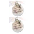 thumbnail image 1 of Bearachild Bola de decoración Colgante de pluma de plástico Bola de adorno conmemorativo Colgante de árbol de Navidad, esposo 2piezas, 1 of 6