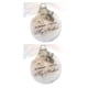 thumbnail image 2 of Bewildely Decoración bola plástico pluma colgante conmemorativo adorno bola árbol de Navidad colgante, abuela esposo 2piezas, 2 of 6