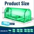 thumbnail image 3 of Campior Humane No-Kill Mouse Trap, Large, Indoor, Child & Pet Safe, Easy to Clean, 6-Pack, Green, 3 of 5