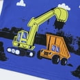 thumbnail image 4 of HILEELANG Toddler Boys' Long Sleeve Tee Shirts Cotton Crewneck Blue Excavator Graphic Tops T-Shirts 3 Packs 2T, 4 of 5