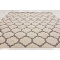 thumbnail image 3 of Unique Loom 3120739 Moroccan Lattice Square Rug, 10', Beige/Gray, 3 of 5