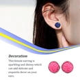 thumbnail image 4 of 1 par de pendientes de tuerca de acero inoxidable para mujer, regalos para novias y madres, accesorio de joyería para celebración de compromiso Ropa, zapatos y accesorios Miscelánea tipo 14 Sonducket AP011021-14, 4 of 6