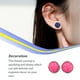 thumbnail image 4 of Minnieouse 1 par de pendientes de tuerca de acero inoxidable para mujer, regalos para novias y esposas, joyería decorativa, fiesta de celebración de Ropa, zapatos y accesorios Miscelánea tipo 14 Minnieouse AP011021-14, 4 of 6