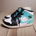 thumbnail image 2 of A i r-Jor-dan 1 Mid Island Green - 554724-132 size 8.5, 2 of 6