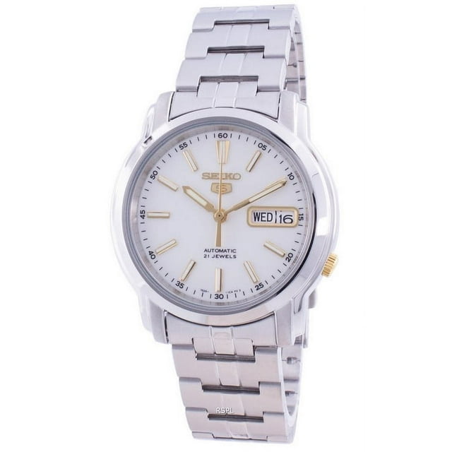 Seiko 5 Automatique Cadran Blanc Snkl77 Snkl77k1 Snkl77k Montre pour Homme