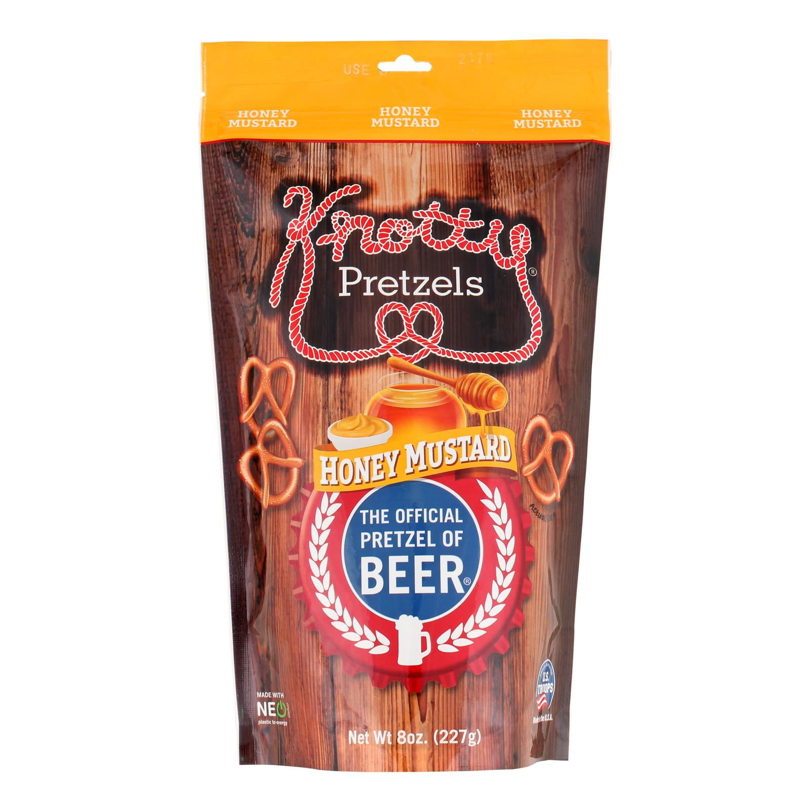 Knotty Pretzels Pretzels Honey Mustard Case Of 128 Oz Pack Of 12