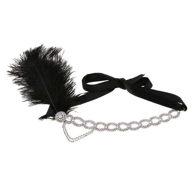 Cinta De Pelo Nupcial Diadema De Cabello Vintaje De Plumas Artificiales Joyas Para Mujer Honor Baoblaze Accesorio para el pelo de las mujeres retro