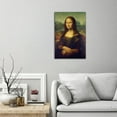 thumbnail image 2 of Leonardo DaVinci Mona Lisa Poster Vintage Oil Painting Wall Art  Painting Print Canvas Poster Room Aesthetic Bedroom Decoration, 2 of 7