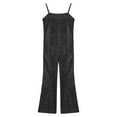 thumbnail image 3 of Sholeno Girls Shiny Sequins Jumpsuit Movie Singer Role Play Bodysuit for Carnival Party Performance Black 8, 3 of 6