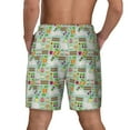 thumbnail image 4 of Haiem Rabbit And Carrot Mens Swim Trunks with Compression Liner 2 in 1 Swimming Shorts Stretch Swimwear Quick Dry,Board Shorts-X-Large, 4 of 9