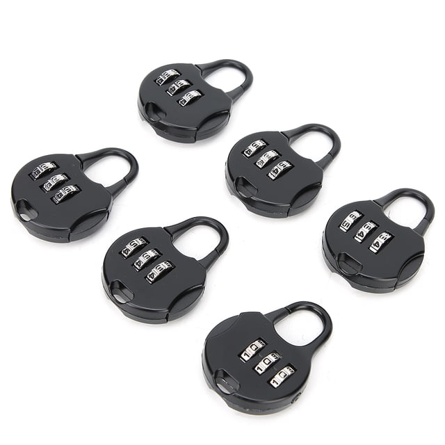 Candado, Bloqueo Antirrobo 6pcs Mochilado Para la Mochila para Papelería de Mochila para Vijar por Bloqueo de Contraseña de Seguridad de Vije para Bloqueo de Contraseña de