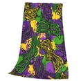 thumbnail image 3 of Bingfone Mardi Gras7 Print Flannel Fleece Blanket Throw Blanket For Bed,Sofa,Couch,Travel,Camping(40"X30"), 3 of 9