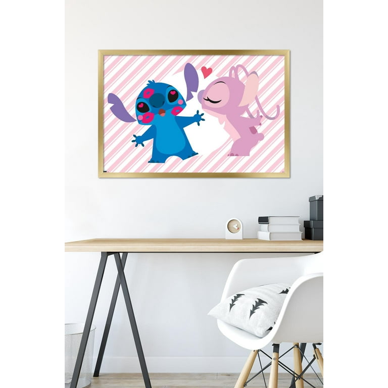 Stitch And Lilo Stitch Angel Love | Art Board Print