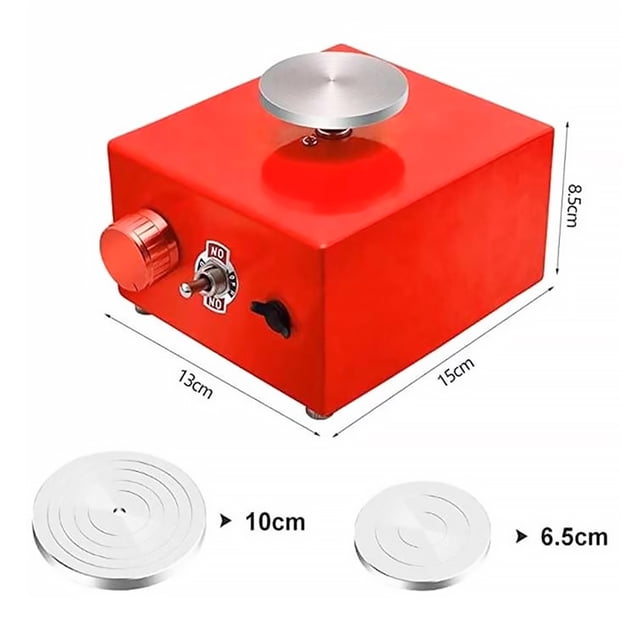 Mini Turntables Pottery Wheel Pottery Machine Electric Pottery Wheel DIY Craft Potter's Wheel Ceramic Tools Clay Tools With Tray