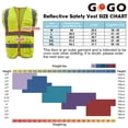 thumbnail image 2 of GOGO 10 Packs 9 Pockets High Visibility Zipper Front Safety Vest With Reflective Strips-Yellow/Blue-XL, 2 of 7