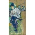 thumbnail image 2 of Toulouse-Lautrec, Henri de 9x14 Gold Ornate Wood Framed with Double Matting Museum Art Print Titled - Jane Avril Dancing, 2 of 4