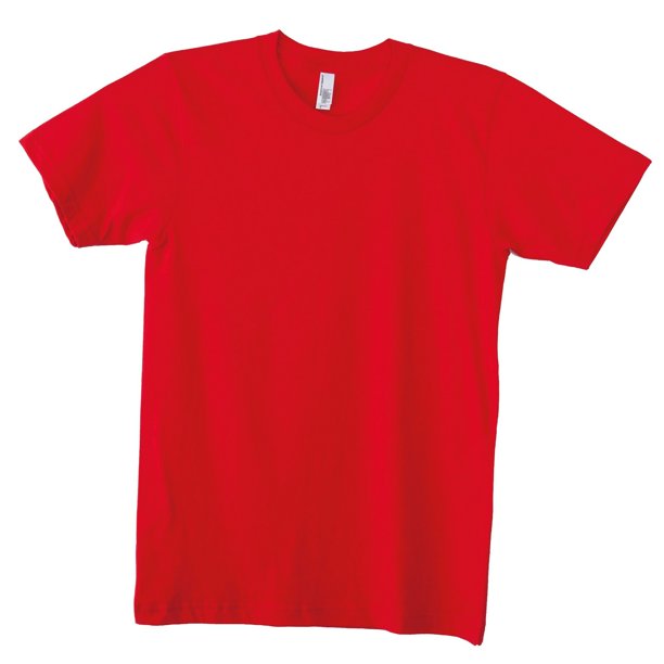 American Apparel - Camiseta lisa básica de algodón super suave de manga corta Unisex hombre mujer (Rojo)