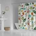 thumbnail image 3 of Bath Shower Curtain Liners 66"x72", Easter Bunny Flowers Eggs and FoliagePolyester Waterproof with 12 Curtain Hooks Bathroom Accessories Decoration, 3 of 6