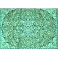 thumbnail image 1 of Ahgly Company Indoor Rectangle Persian Turquoise Blue Traditional Area Rugs, 2' x 5', 1 of 4