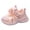 Pink, variant on WNVMWI Little Girls Mesh Running Shoes Toddlers Casual Platform Sneakers Childrens Lace Up Walking Sneaker White Sizs 2