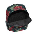 thumbnail image 6 of FORMRS School Backpack with Front Zippered Pocket 12" Student Travel Daypack, Red Christmas Poinsettias, 6 of 6