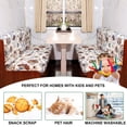 thumbnail image 6 of Bilqis Dinette Cushion Covers Printed Elastic Camper Cushion Slipcover Stretchable Loveseat Sofa Chair Cover Furniture Protector for RV Camper Car Bench 1 Backrest Cover & 1 Bench Cover, 6 of 6