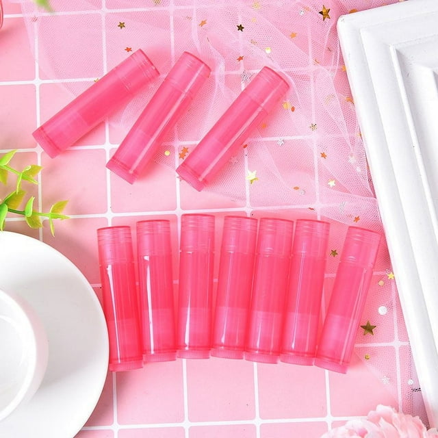 10 Pcs 5g 7 Couleurs tube de Rouge à Lèvres Contenants de Baume à Lèvres Contenants Cosmétiques Vides