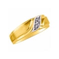 thumbnail image 3 of RYLOS Couples Wedding Bands, featuring  Diamonds set in premium Yellow Gold Plated Silver,  Size 13, 3 of 9