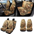 thumbnail image 2 of Uorisanigo Forest Sloth 18 PCS Car Accessories, Universal Auto Seat Protector Seat Belt Strap Covers Steering Wheel Cover Armrest Cover Pads Cup Holders Handbrake Shift Knob Headrest Cushion Keychain, 2 of 7