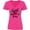Hot Pink, variant on Inktastic Breast Cancer Awareness Faith over Fear with Pink Ribbon and Arrow Women's V-Neck T-Shirt