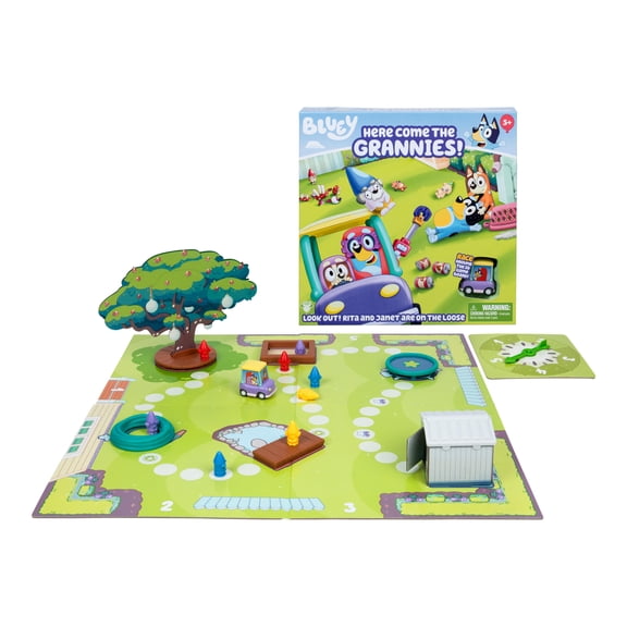 Bluey's Here Come the Grannies Game , Silly Family Fun, Watch Out for Janet & Rita in The Granny Car, Ages 6 