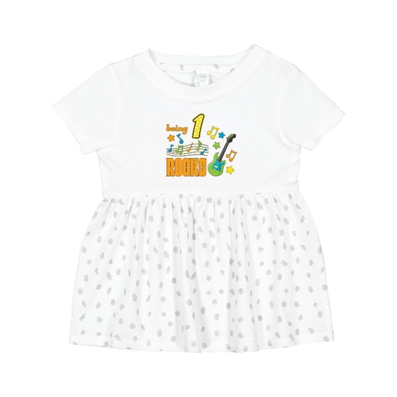 Inktastic Being One Rocks First Birthday Girls Baby Dress