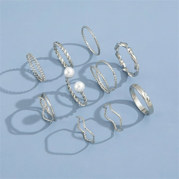 Deals of The Day Clearance! 10PCS Pearl Jewelry Set, Fashion Cool Gift Set, Uniform Pearl Set for Women, Elegant Jewelry for Special Occasions Big Savings!