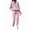 Pink, variant on Women'S Sweatsuit Sets 2 Piece Fleece Outfit Half Zip Sweatshirt and Joggers Pants Tracksuit Light Gray XL