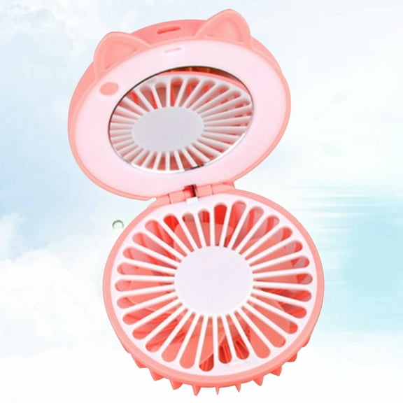 Soimiss Hand Held Electric Fans Rechargeable Hand Fan Pink ABS 1Set