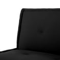 thumbnail image 4 of Gewnee 62.99 inch Multifunctional Folding Sofa Bed with 5-position Adjustable Backrest Faux Suede Double Sofa for Sitting and Sleeping,Suitable for Living Rooms,Offices.Black, 4 of 11