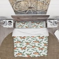 thumbnail image 2 of Designart 'Robin Birds On Pine Branch' Animals Duvet Cover Set, 2 of 4