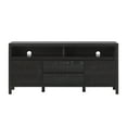 thumbnail image 3 of Walker Edison Modern Farmhouse Rustic Solid Oak Wood 65" Sideboard with Storage - Black Oak, 3 of 13