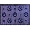 thumbnail image 1 of Ahgly Company Indoor Rectangle Abstract Blue Modern Area Rugs, 4' x 6', 1 of 4