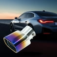 thumbnail image 4 of Stainless Steel Exhaust Pipe Cover, Universal Fit Decorative Tailpipe Protector, Anti-Rust Durable Car Accessories, Easy Install Sporty Upgrade for All Vehicles, Multicolor Exhaust Decor, 4 of 6