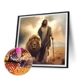 thumbnail image 4 of ZSH437 Lleno Diamantes Jesús León Personaje Serie Diamante Resina 30*30 CM, 4 of 9