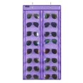 thumbnail image 1 of Organizador colgante para gafas de sol ANZORG de pared con 16 bolsillos, color morado, 1 of 6