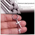 thumbnail image 2 of Pendientes de acero de titanio con personalidad para hombre, pendientes de temperamento moderno, pendientes de cadena de borlas largas para mujer, ajuste ajustable, 2 of 4