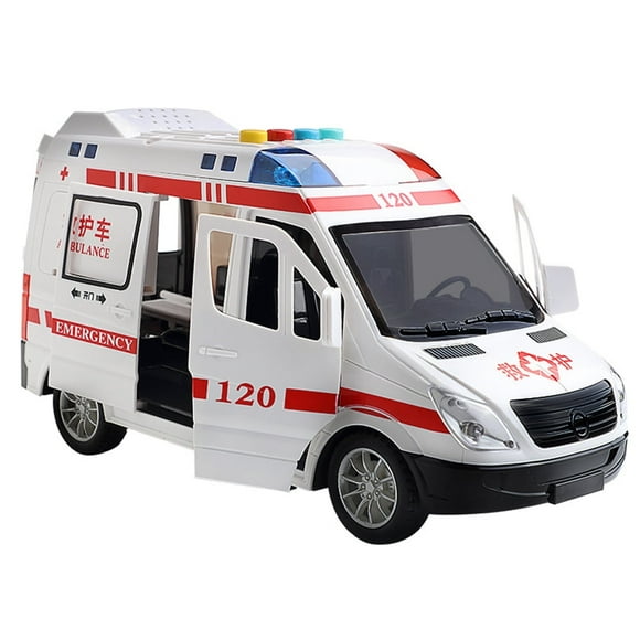 CHOK Children Emergency Ambulance Simulation Car Model Educational Toy Kids Gift