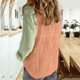 thumbnail image 5 of ICHUANYI Clearance Women Printed Cotton Long Sleeve Tank Career Bloues Cardigan Tops(Mint Green, L) ICHUANYI WER2023080902482, 5 of 7