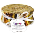 thumbnail image 4 of Soimoi 40Pcs Tie Dye Print Precut Fabrics Strips Roll Up 1.5x42inches Cotton Jelly Rolls For Quilting - Yellow, 4 of 9