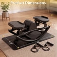 thumbnail image 6 of Leumius Rock Stepper for Exercise,Side-to-Side Stepper Machine with Resistance Bands & Digital Display,Foldable Mini Stepper for Home Workout,Black, 6 of 8